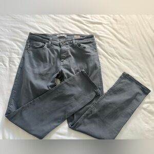 Mavi Mens Jeans Gray Denim Jeans Slim Leg 34/32